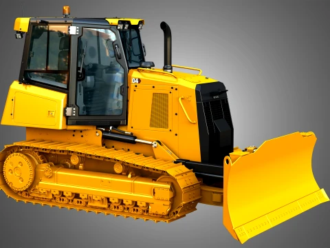 D4 Tier-3 Crawler Dozer 3D Model