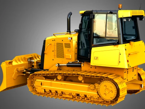 D4 Tier-3 Crawler Dozer 3D Model