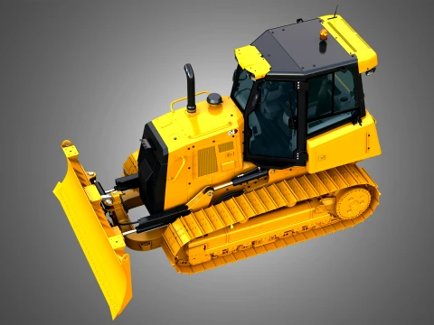D4 Tier-3 Crawler Dozer 3D Model