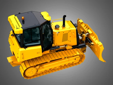 D4 Tier-3 Crawler Dozer 3D Model