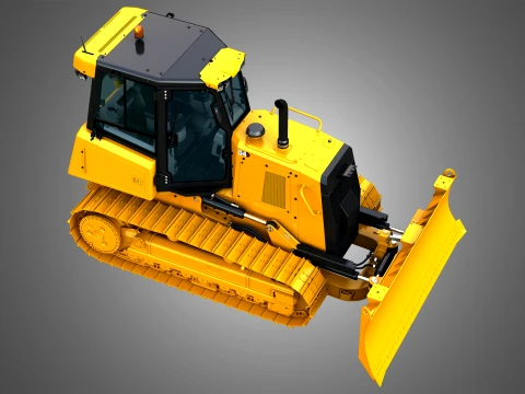 D4 Tier-3 Crawler Dozer 3D Model