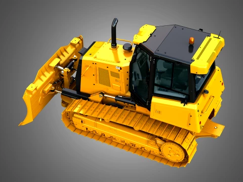 D4 Tier-3 Crawler Dozer 3D Model