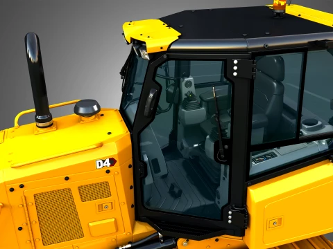 D4 Tier-3 Crawler Dozer 3D Model