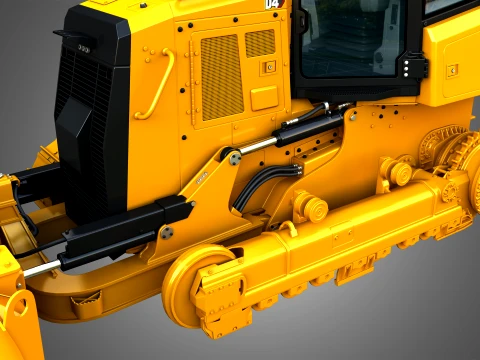 D4 Tier-3 Crawler Dozer 3D Model