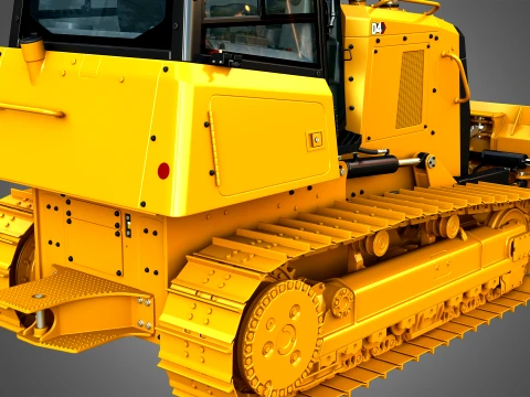 D4 Tier-3 Crawler Dozer 3D Model