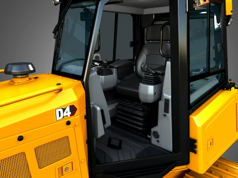 D4 Tier-3 Crawler Dozer 3D Model