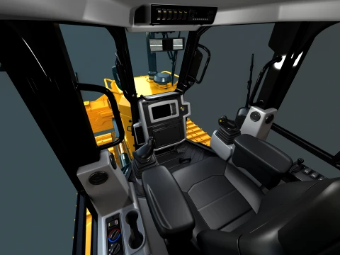 D4 Tier-3 Crawler Dozer 3D Model