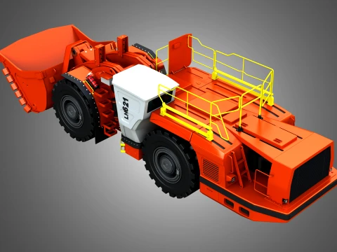LH621 Toro Underground Mining Loader 3D Model