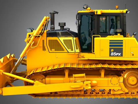 D85 PX-18 Crawler Dozer 3D Model