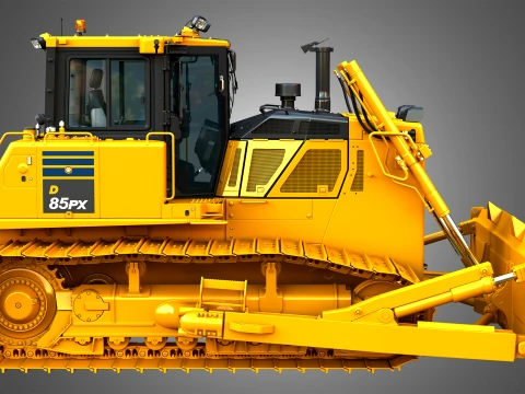 D85 PX-18 Crawler Dozer 3D Model