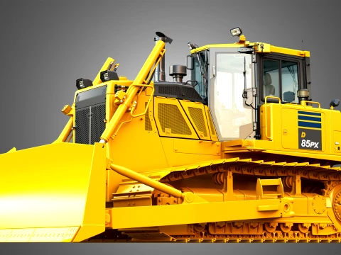 D85 PX-18 Crawler Dozer 3D Model