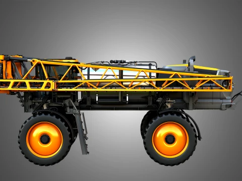 Hagie STS16 Self-Propelled Sprayer - Closed Arms 3D Model