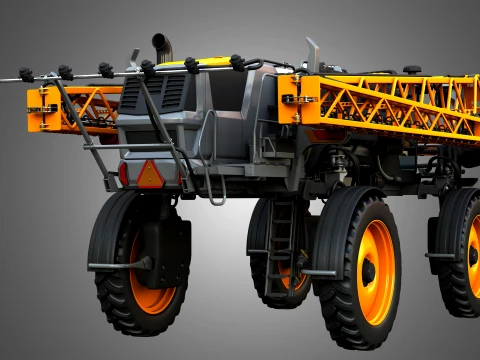 Hagie STS16 Self-Propelled Sprayer - Closed Arms 3D Model