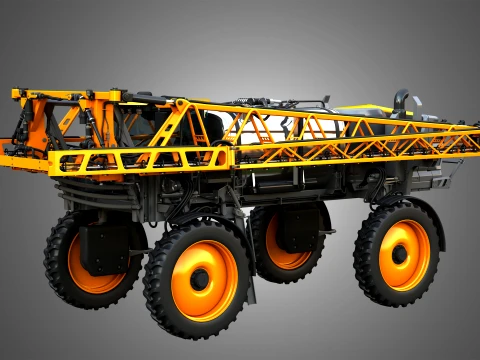 Hagie STS16 Self-Propelled Sprayer - Closed Arms 3D Model