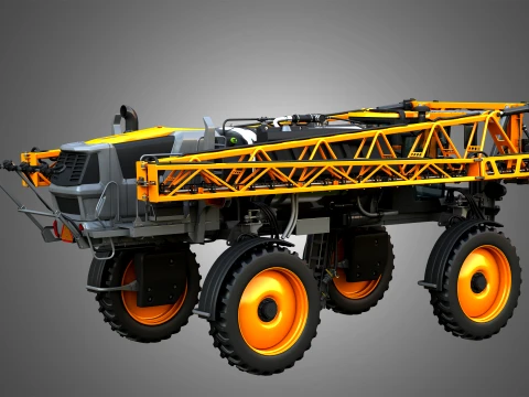 Hagie STS16 Self-Propelled Sprayer - Closed Arms 3D Model
