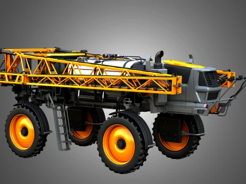 Hagie STS16 Self-Propelled Sprayer - Closed Arms 3D Model