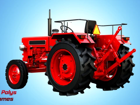 Mahindra 475 DI XP PLUS Tractor - Low Poly 3D Model