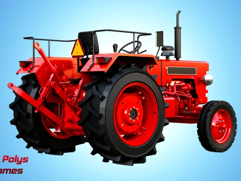 Mahindra 475 DI XP PLUS Tractor - Low Poly 3D Model