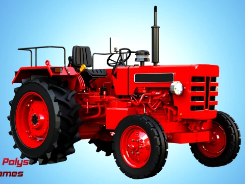 Mahindra 475 DI XP PLUS Tractor - Low Poly 3D Model