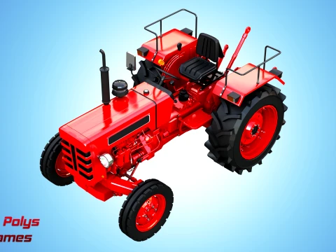Mahindra 475 DI XP PLUS Tractor - Low Poly 3D Model