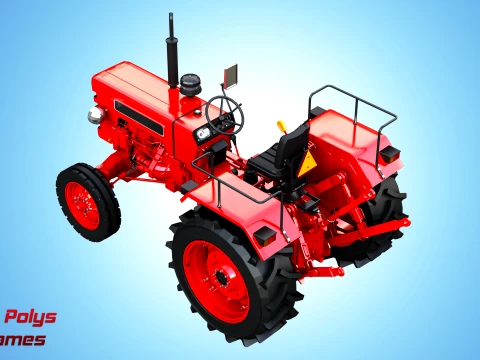 Mahindra 475 DI XP PLUS Tractor - Low Poly 3D Model