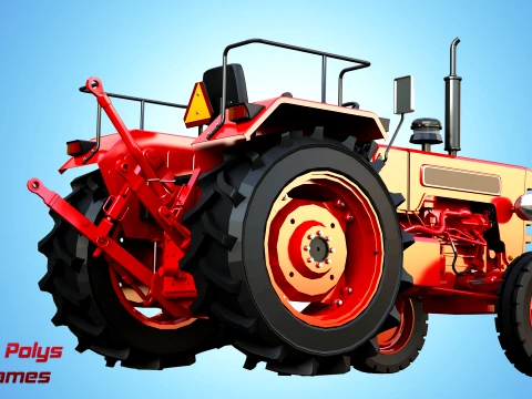 Mahindra 475 DI XP PLUS Tractor - Low Poly 3D Model