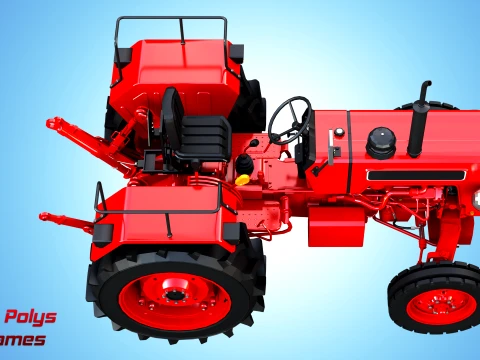 Mahindra 475 DI XP PLUS Tractor - Low Poly 3D Model