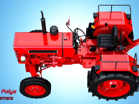 Mahindra 475 DI XP PLUS Tractor - Low Poly 3D Model