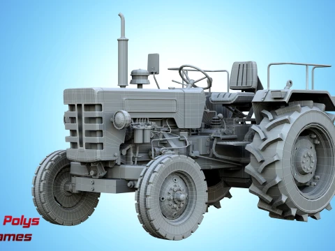 Mahindra 475 DI XP PLUS Tractor - Low Poly 3D Model