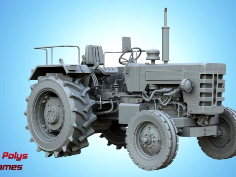 Mahindra 475 DI XP PLUS Tractor - Low Poly 3D Model