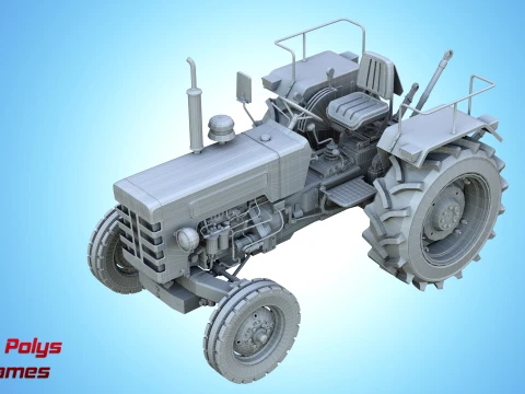 Mahindra 475 DI XP PLUS Tractor - Low Poly 3D Model
