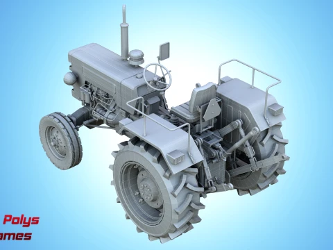 Mahindra 475 DI XP PLUS Tractor - Low Poly 3D Model