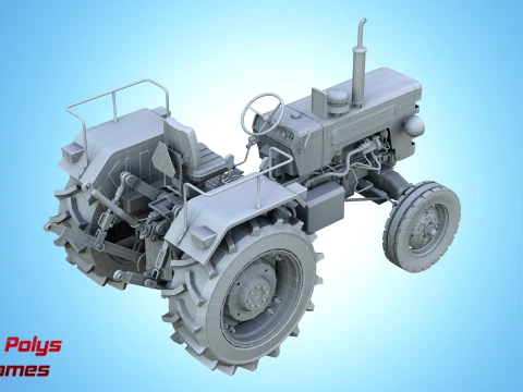 Mahindra 475 DI XP PLUS Tractor - Low Poly 3D Model