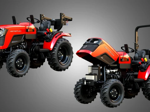Panther 22M Compact Tractor 3D Model