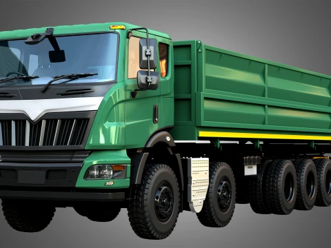 Mahindra Blazo X 48 Truck 3D Model