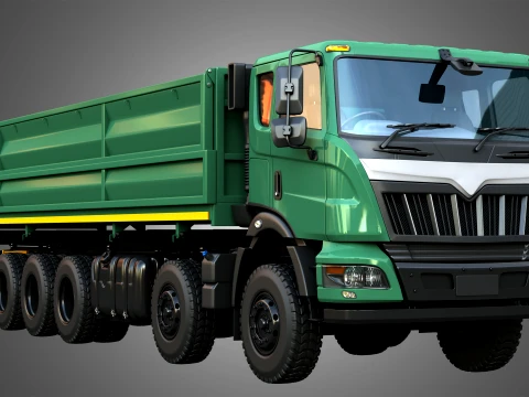 Mahindra Blazo X 48 Truck 3D Model