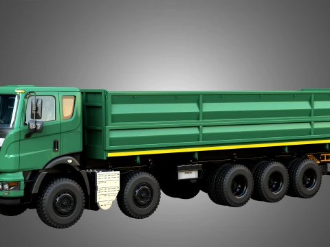 Mahindra Blazo X 48 Truck 3D Model