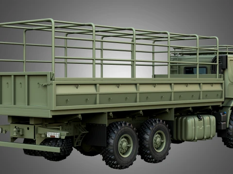 Generic Military Truck 6X6 3D Model