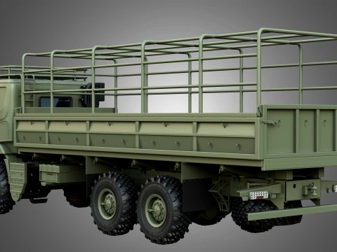 Generic Military Truck 6X6 3D Model