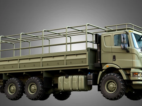 Generic Military Truck 6X6 3D Model