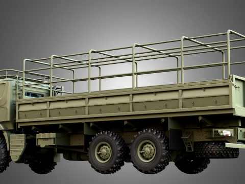 Generic Military Truck 6X6 3D Model