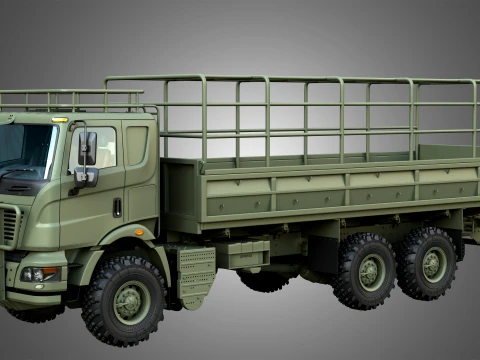 Generic Military Truck 6X6 3D Model