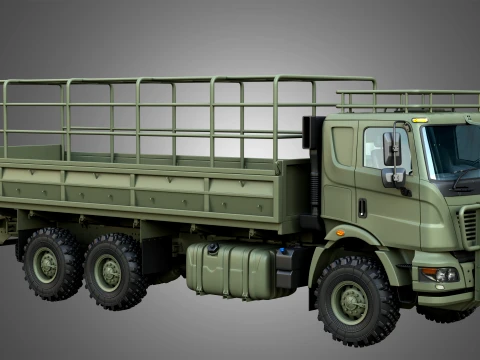 Generic Military Truck 6X6 3D Model