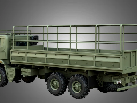 Generic Military Truck 6X6 3D Model