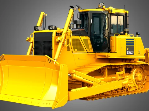 D85 EXi-18 Crawler Dozer 3D Model