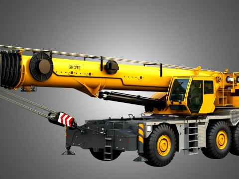 GRT 9165 Mobile Crane Modelo 3D