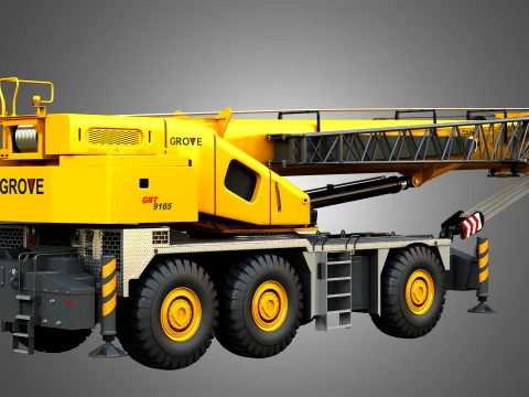 GRT 9165 Mobile Crane 3D Model