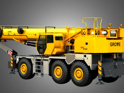 GRT 9165 Mobile Crane 3D Model