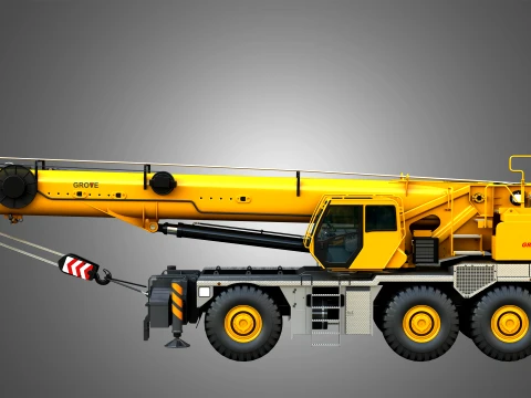 GRT 9165 Mobile Crane 3D Model
