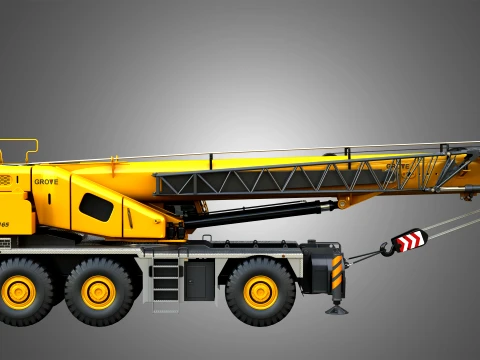 GRT 9165 Mobile Crane 3D Model